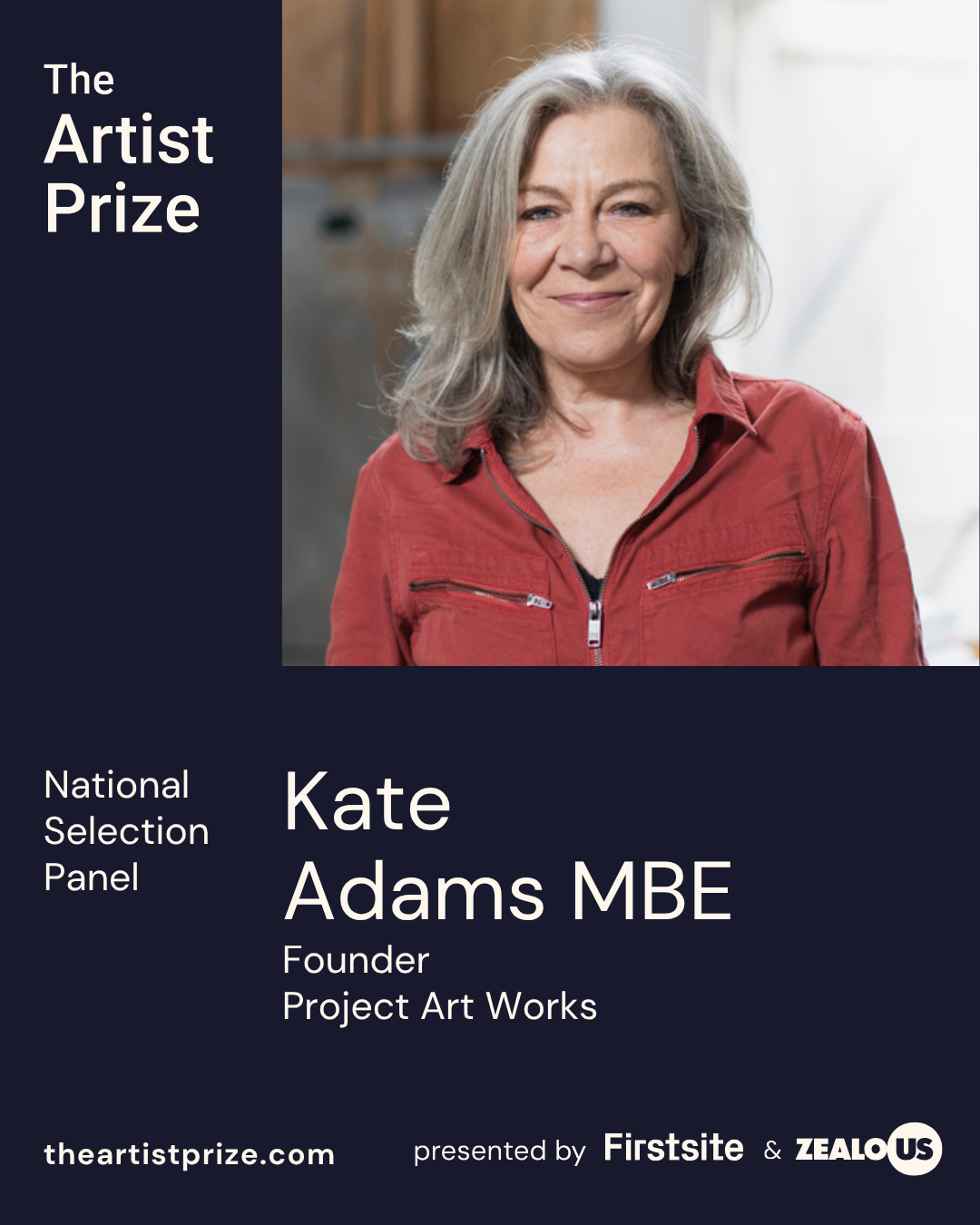 A text box with an image of Kate Adams.